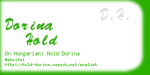 dorina hold business card
